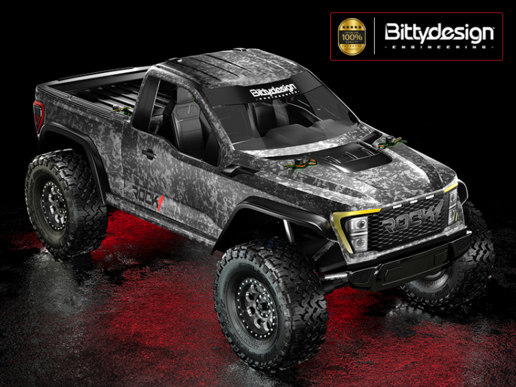 Bittydesign ROCK1 1/10 Clear Body for 313mm Wheelbase Crawler BDCR-RK1