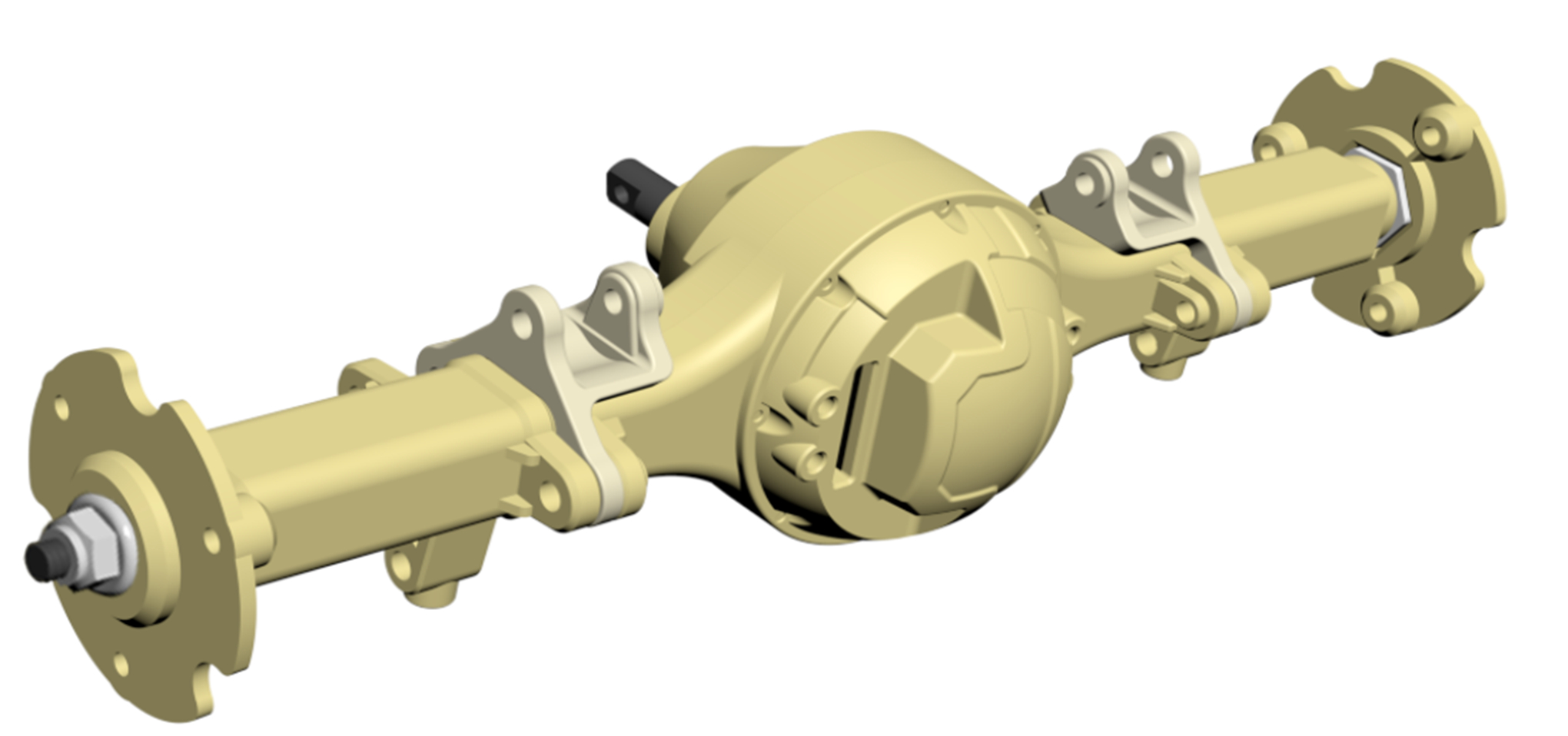 Amewi Hinterachse komplett montiert für 8x8 Truck sand T004