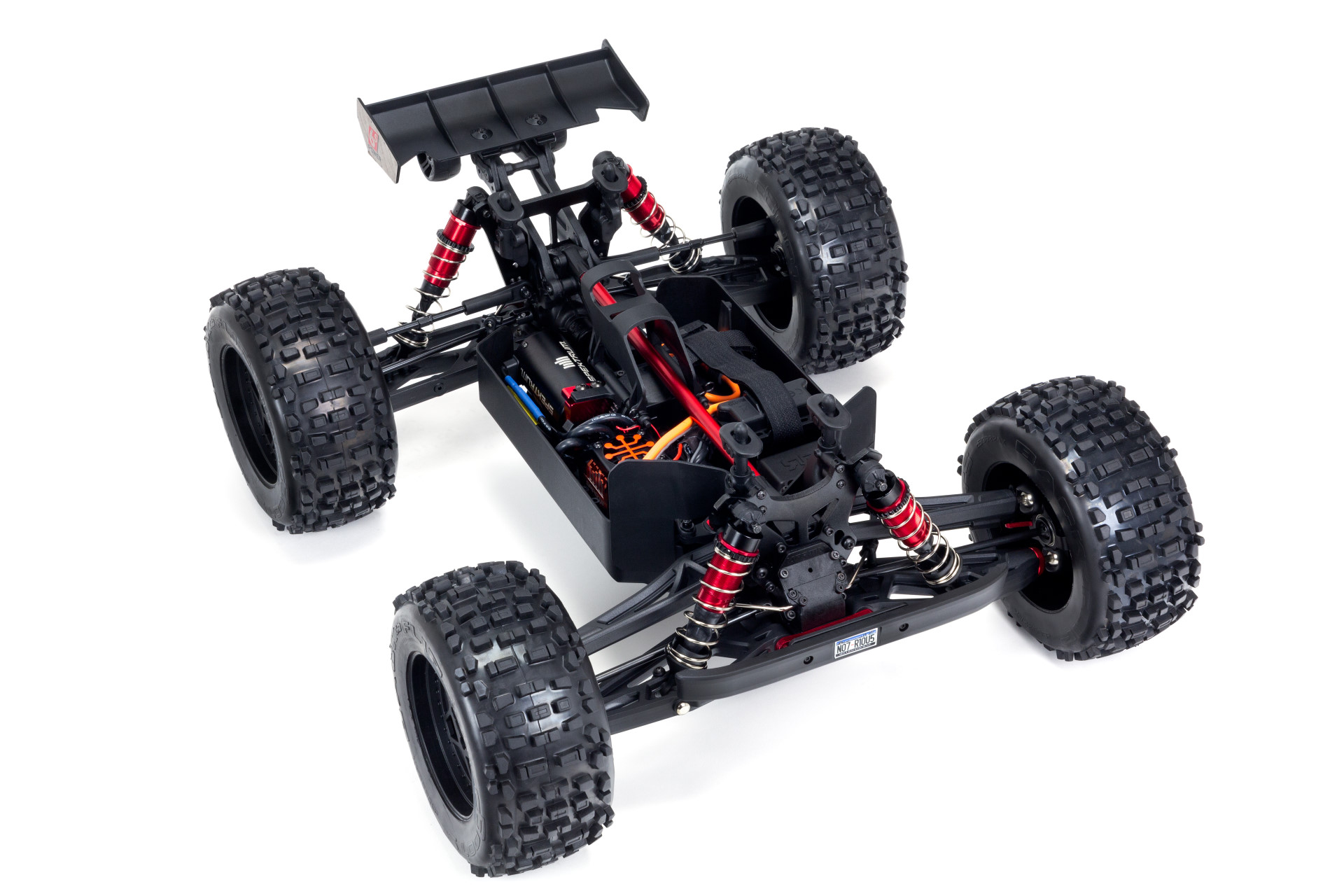 ARRMA 1/8 NOTORIOUS 6S V5 4WD BLX Stunt Truck w/ Spektrum RTR Black ARA8611V5T1