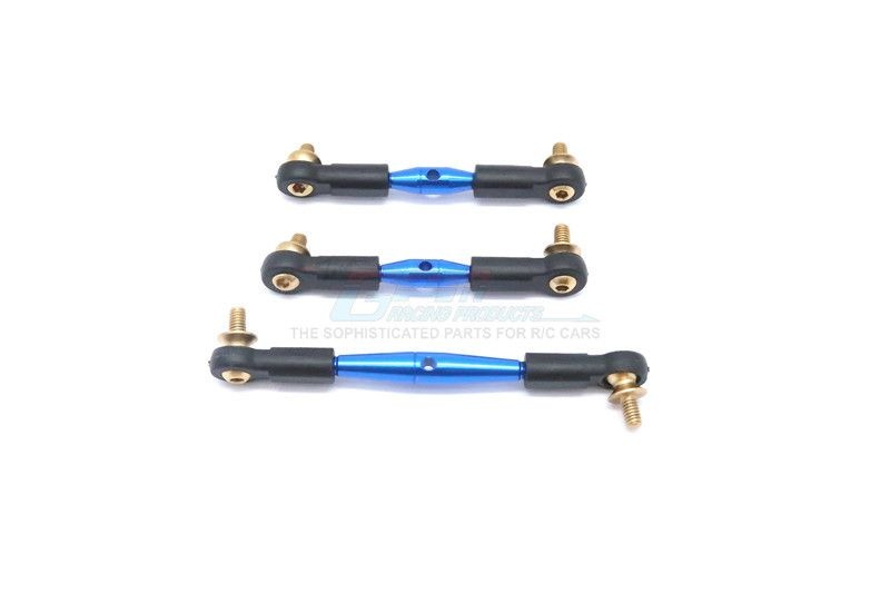 GPM Alu Lenk- und Servostangen blau Tamiya CC01 / BLUE