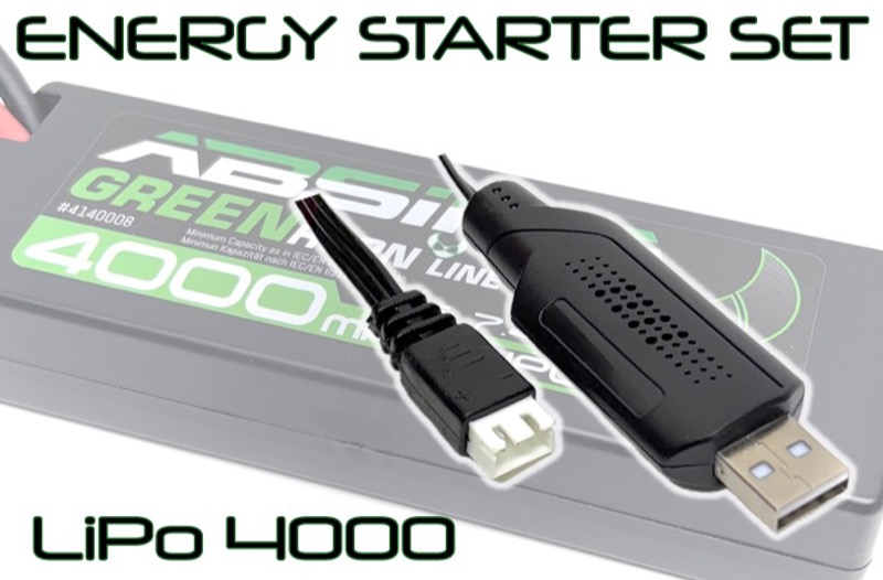 Absima RC Energy Starter Set 4000 (LiPo/USB) 4200030
