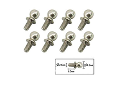 Amewi Kugelkopfschrauben 4mm M2,5mm Fighter-1, Extreme, Eagle 1:12 W12057