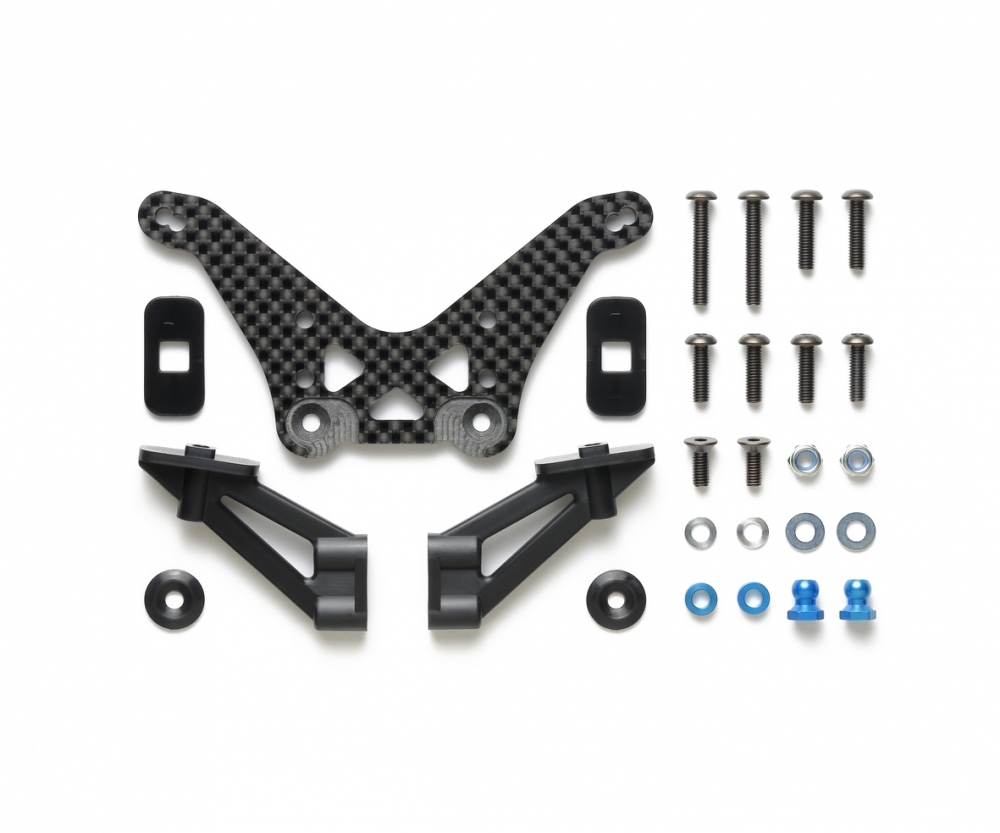 Tamiya 22061 TD4/TD2 Carbon Dämpferbrücke Hint. (1) 300022061