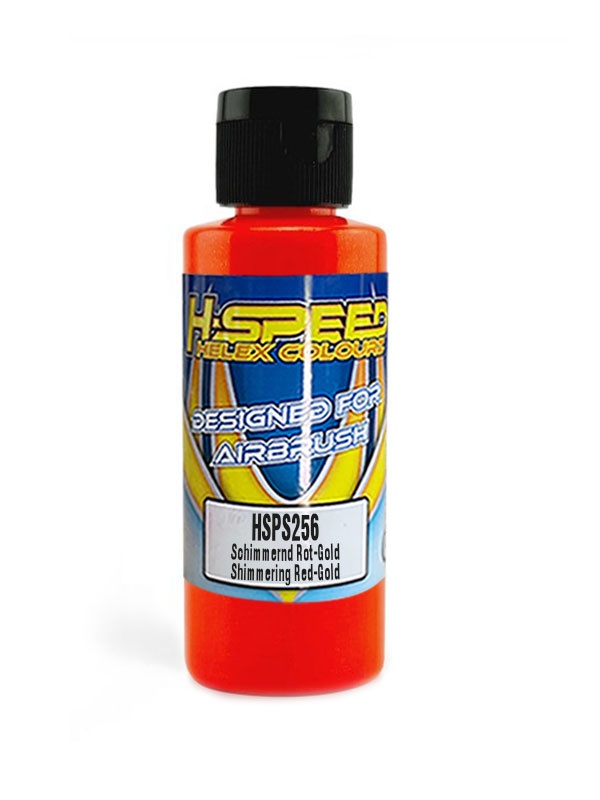 H-SPEED Lexan Airbrush Farbe 60 ml Schimmernd Rot-Gold / Red-Gold HSPS256
