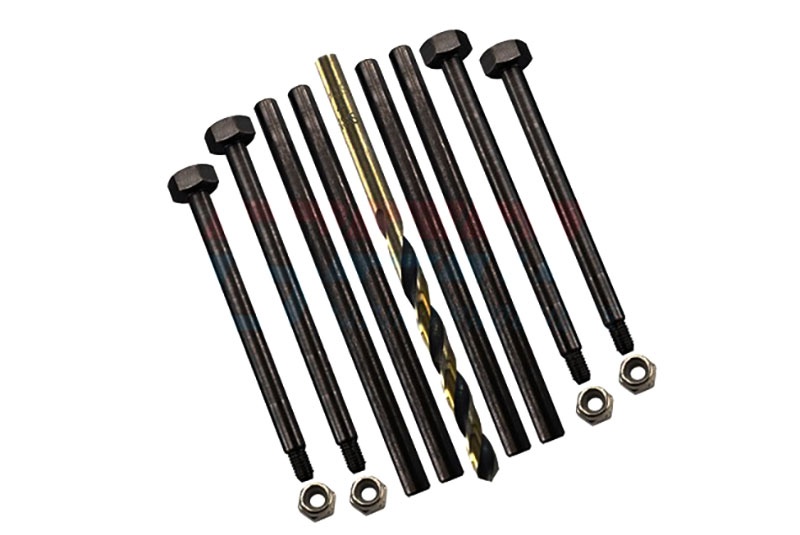 GPM Querlenker-Stife Carbonstahl komplett v&h (4mm Stärke) Traxxas Sledge