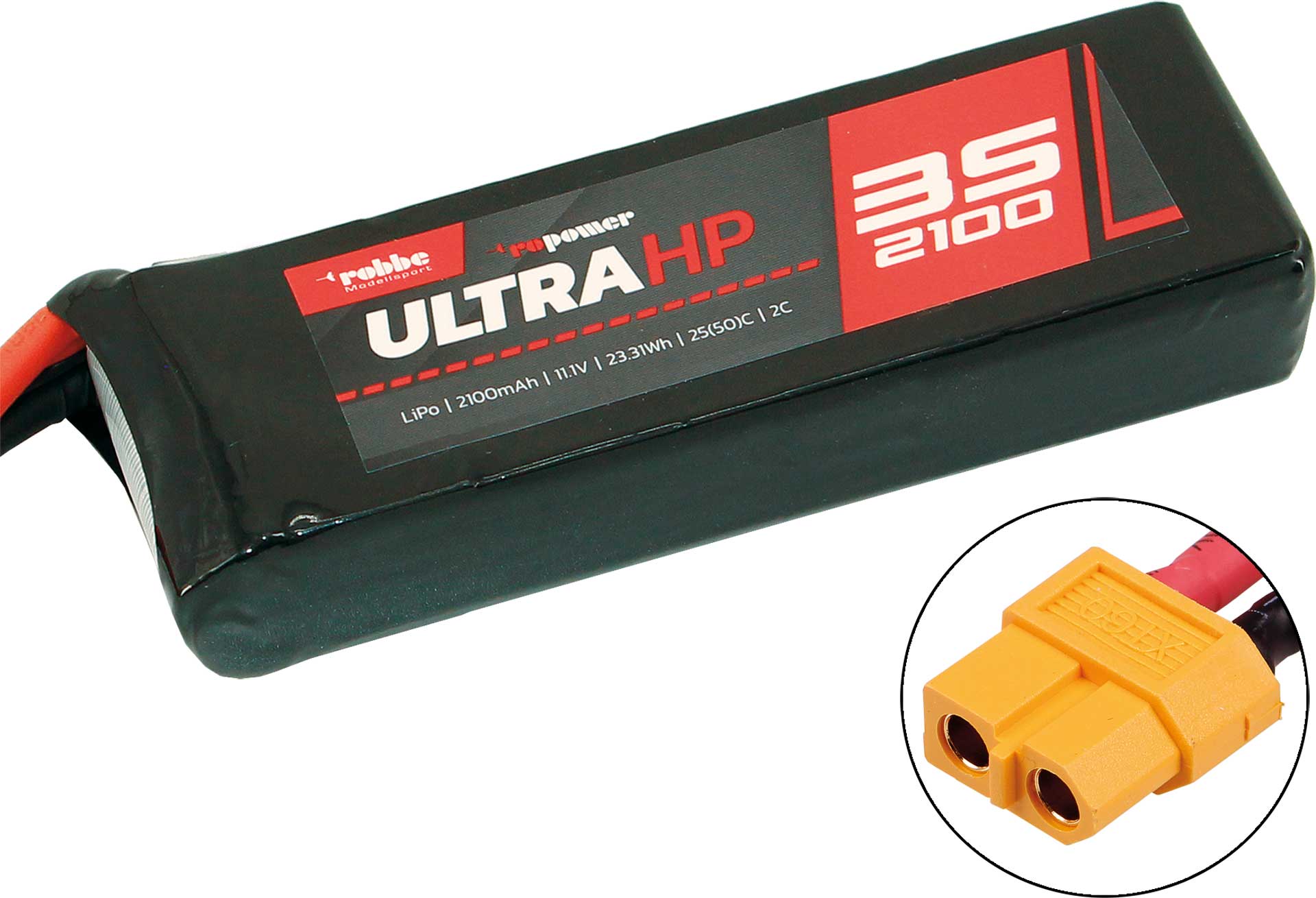 Robbe RO-POWER ULTRA HP 2100MAH 11,1 VOLT 3S 25(50)C LIPO AKKU 7337