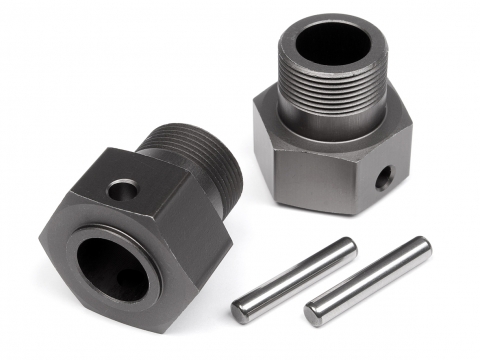 HPI Radmitnehmer 24X27mm hinten(Gunmetal/2S/Baja5B2.0) 102157