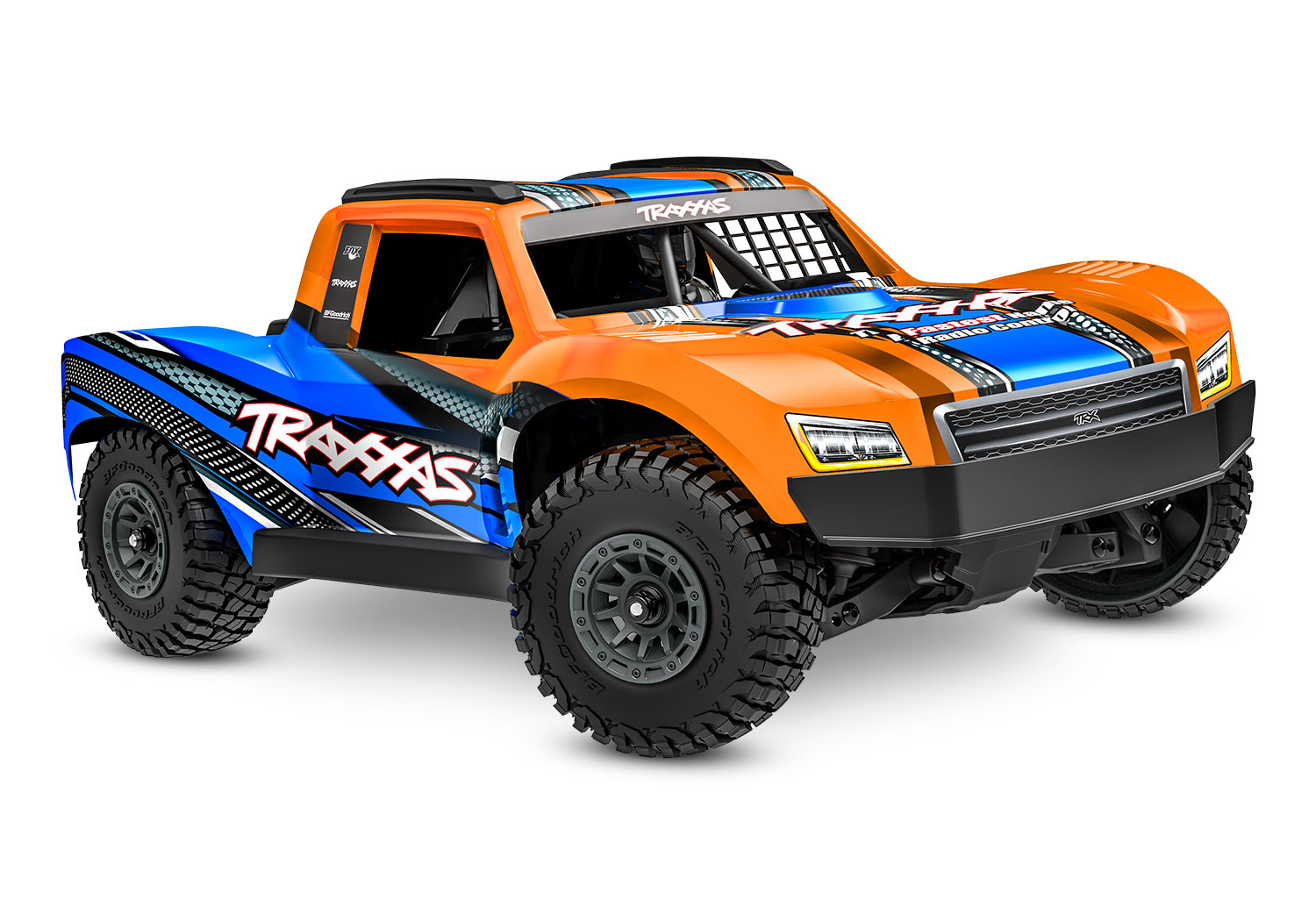 Traxxas MINI-Slash BL-2S 4x4 orange 1/16 Short Course RTR Brushless mit 2S Lipo/Lader 10164-1 - Abbildung 2