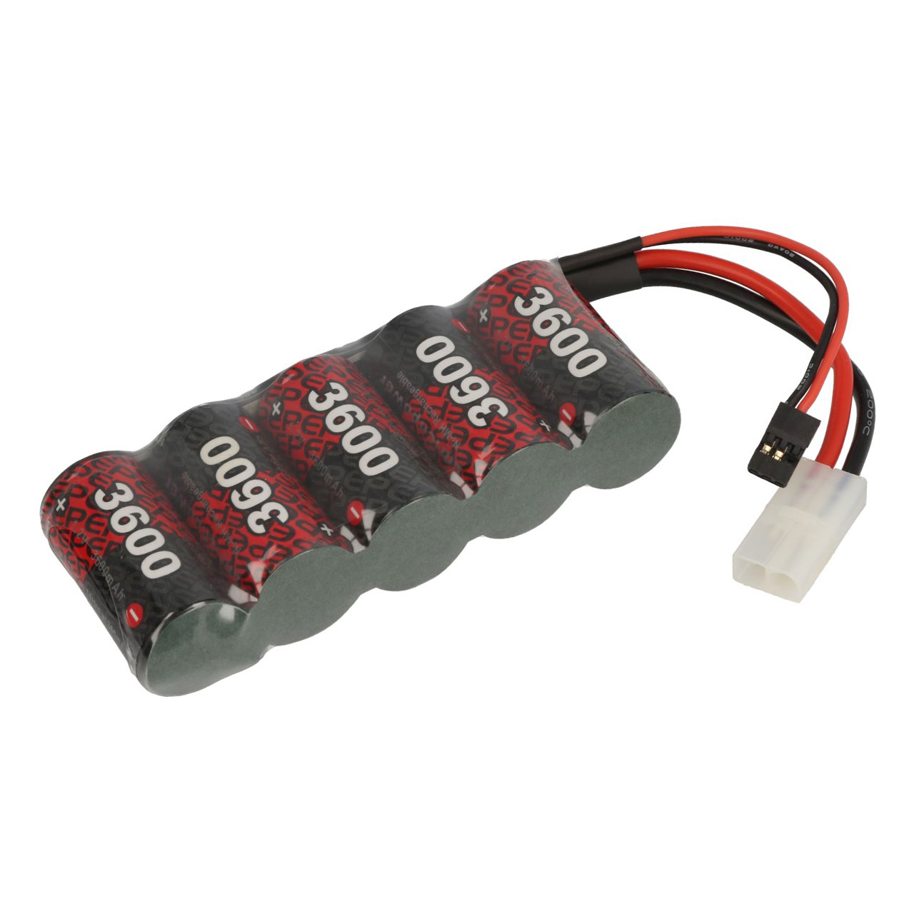 Robitronic 6V NiMH Akku 3600mAh 5 Zellen Sub-C Empfängerpack 1:5 RX361 - Abbildung 1