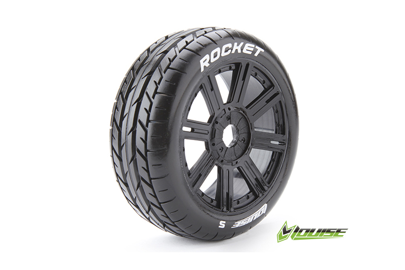 Louise B-Rocket soft Speichen-Felge schwarz (2) Verbrenner 1:8 Offroad L-T3190SB