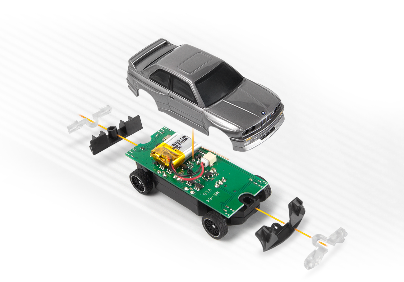 HPI nano-TTR 1989 BMW M3 E30 Ravaglia - Dark Silver 160991 - Abbildung 3