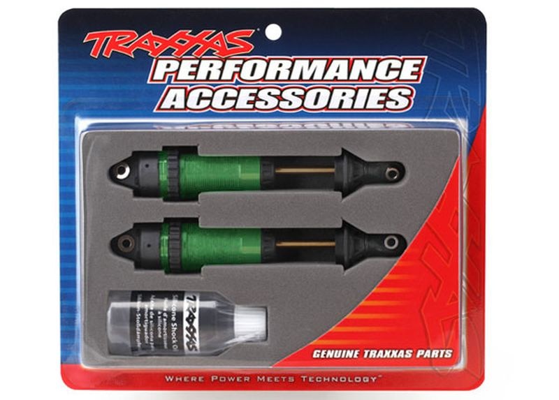 Traxxas 7462G Dämpfer GTR XXL Alu grün PTFE-coated +TiN shafts (2)