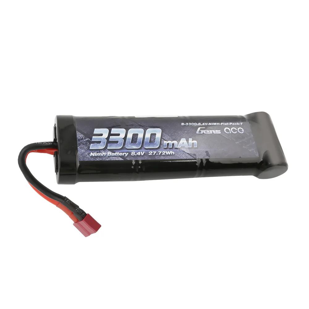 Gens Ace 3300mAh 8.4V 7-Cell NiMH Flat Akku Pack mit T-plug GEB-3300-8.4V-NIMH-Flat-Pack-TRX
