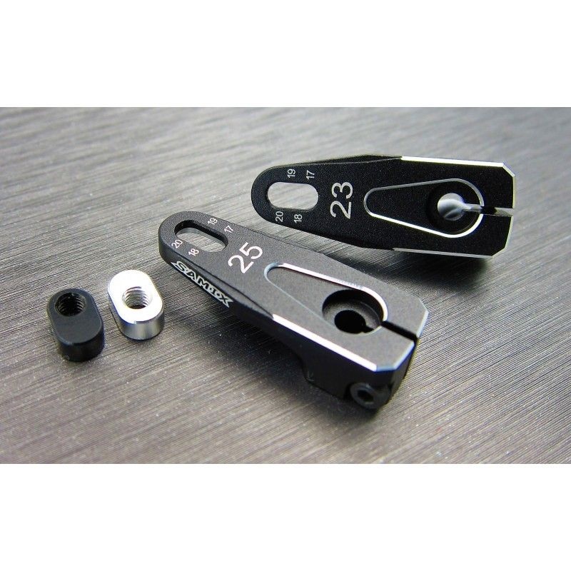 SAMIX Aluminium Servo Horn  25T einstellbar schwarz  SMT-6073F