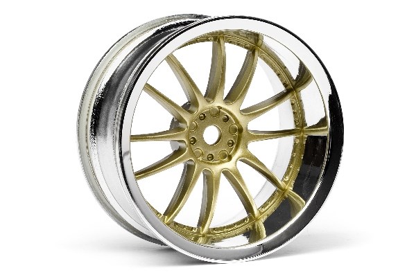 HPI Work Xsa 02C Felge 26mm Chrom/Gold (6mm Offset) 3298 - Abbildung 1