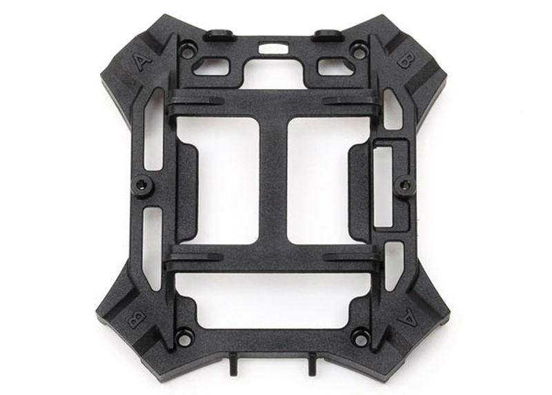 Traxxas Hauptrahmen unten schwarz mit Schrauben 6624