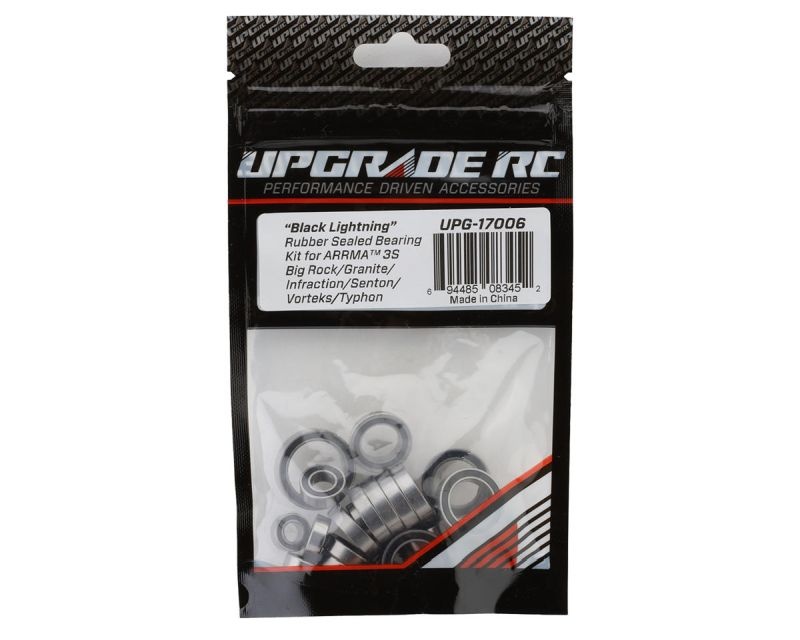 Upgrade RC Black Lightning Kugellager Set mit Gummidichtung  für ARRMA 3S BigR/Granit UPG-17006