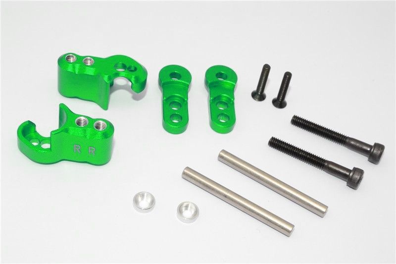 GPM Alu Dämpferbefestigung hinten grün Traxxas X-MAXX