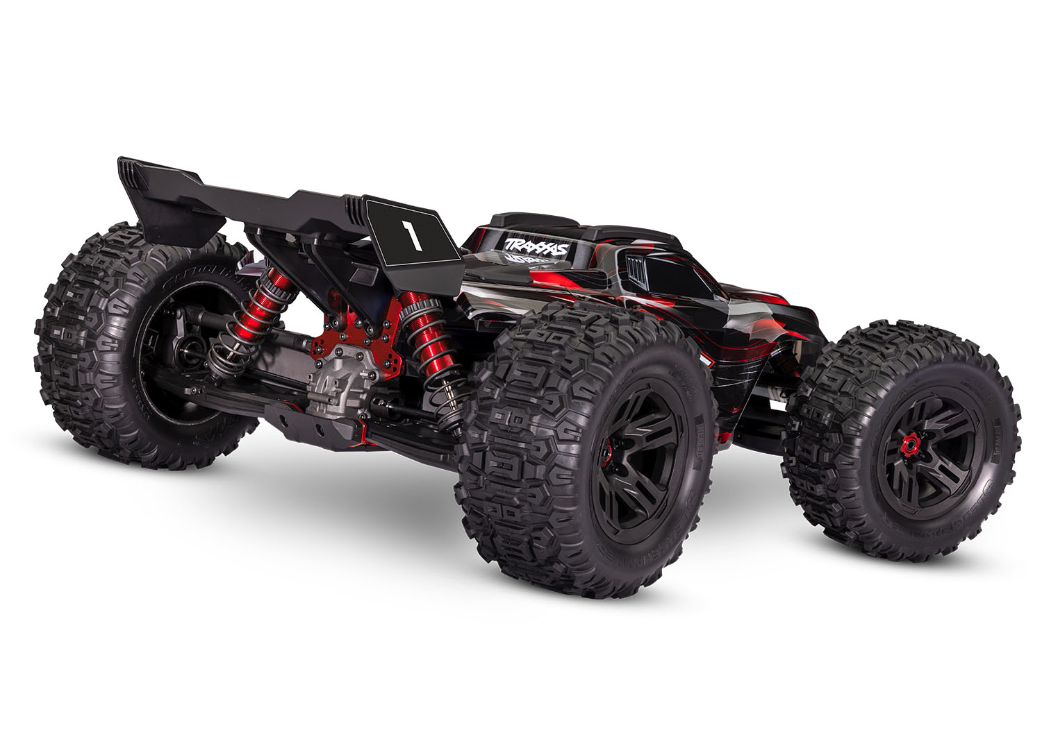 Traxxas Sledge Rot 1/8 Brushless Race Truck Belted 4x4 RTR 2.4GHz 95096-4 - Abbildung 3