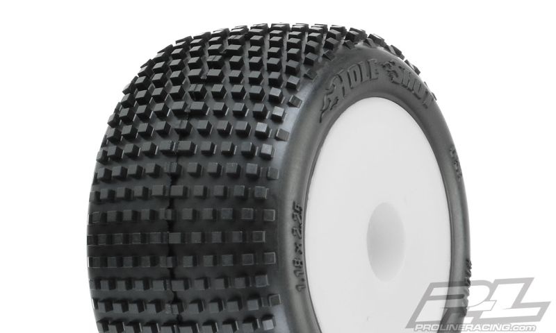 Pro-Line Hole Shot Offroad (2) auf Felge weiß v/h Mini-T 2.0 Reifen 10177-13