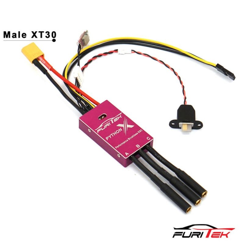 FURITEK PYTHON X TEAM SPEC 80A/120A ESC 1/10 CRAWLERS BLUETOOTH Brushless System for 1/10 FUR-2357