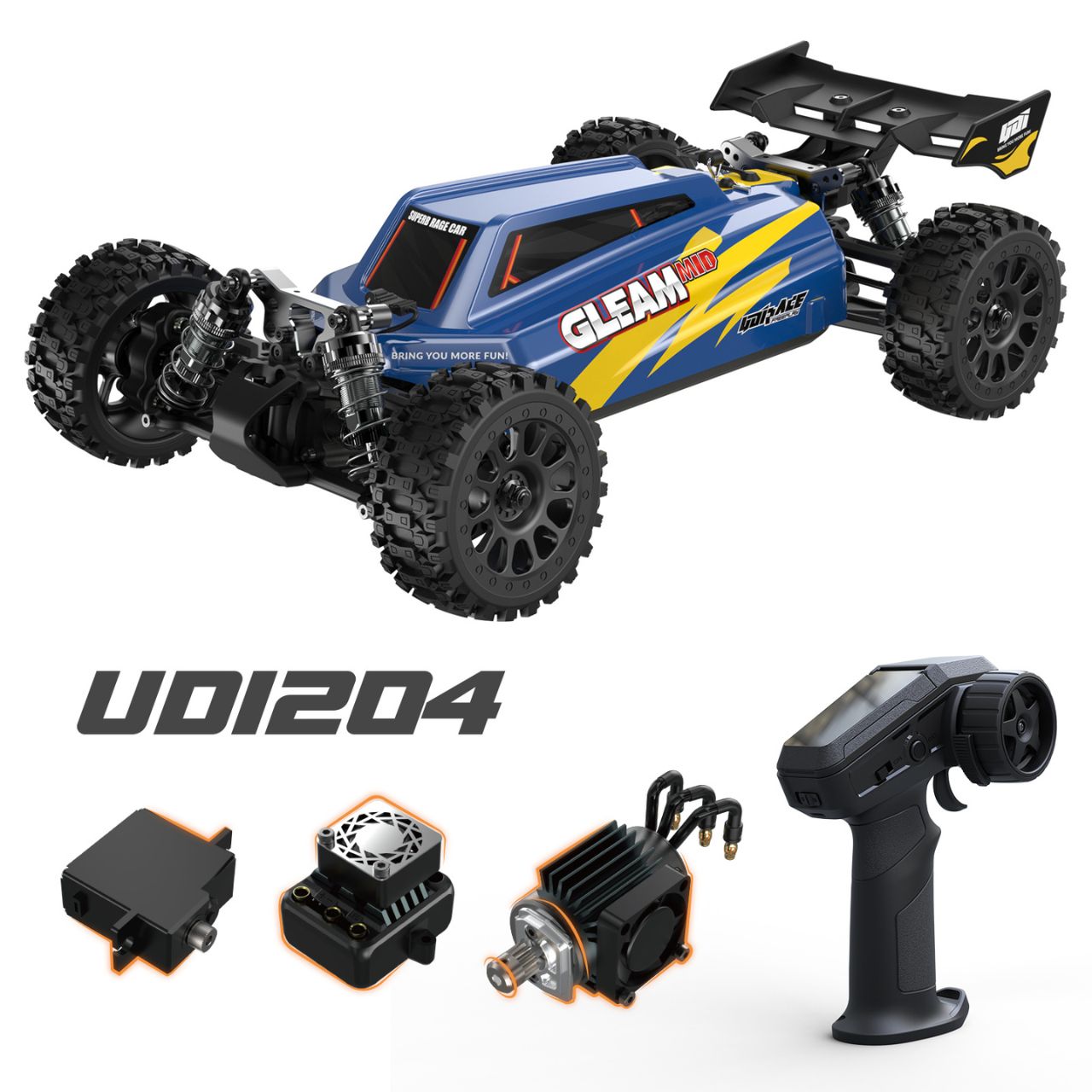 UDI R/C UD1204 GLEAM 1/12 4WD Brushless Buggy Blau - Abbildung 7