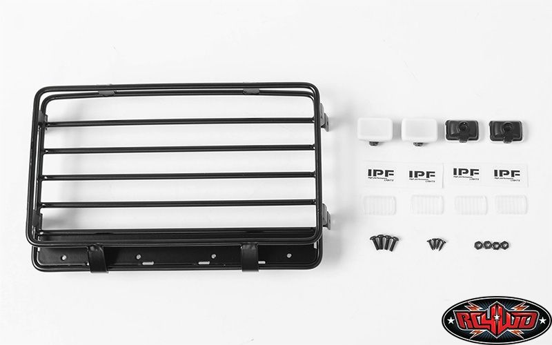 RC4WD Malice Mini Roof Rack w/Lights for Land Cruiser LC70 Body VVV-C0421