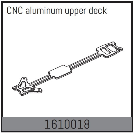Absima CNC aluminum upper deck 1610018