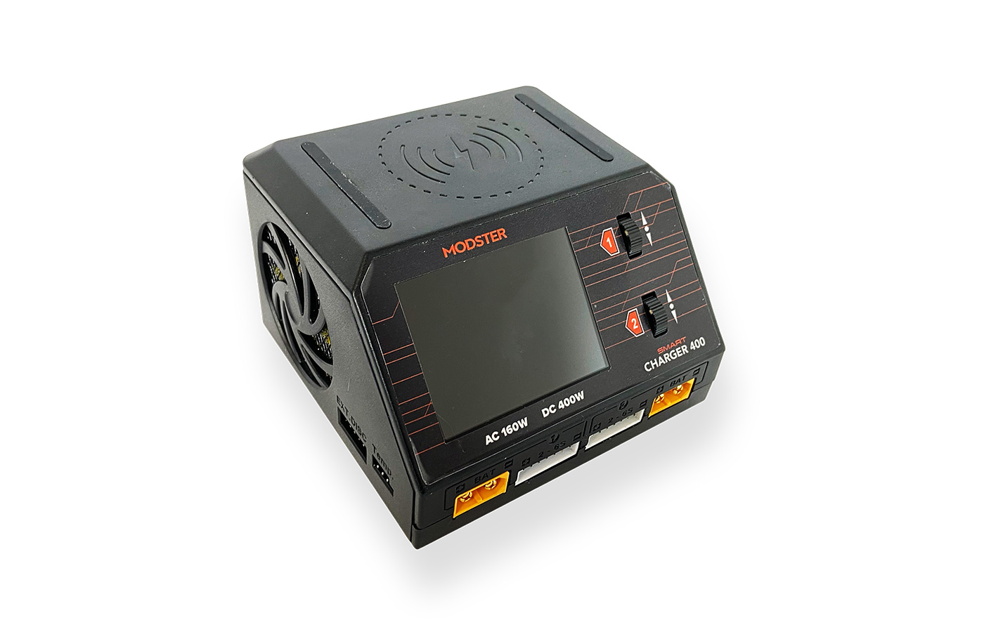 Modster Ladegerät AC/DC Smart Duo Charger 400W 10A 2x6S mit integriem Netzteil MD10061