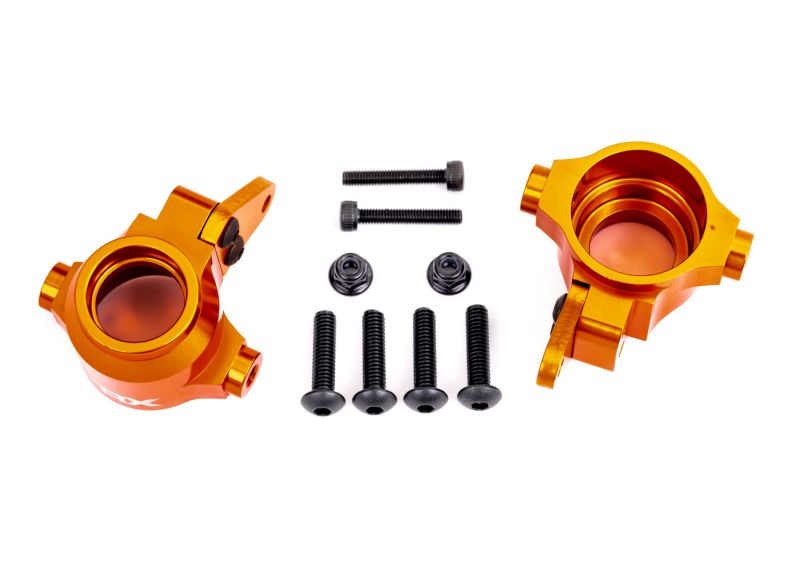 Traxxas Lenkhebel Alu l/r vo Titanium orange eloxiert 9635T