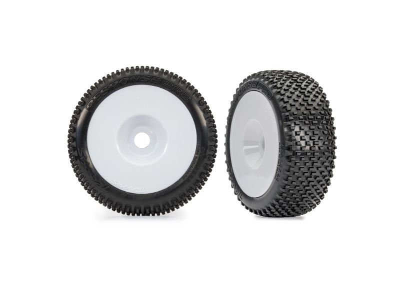 Traxxas Response Pro Reifen auf Disk-Felge weiß (2) 1/8 Buggy, Jato 4x4 9074-WHT