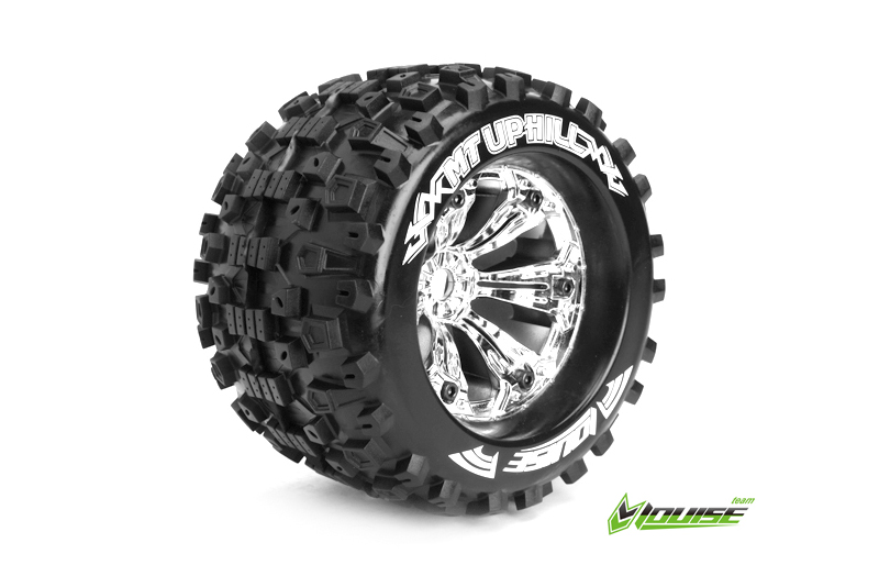 Louise MT 3.8 UPHILL 1/8 Sport Felge chrome (2) TRAXXAS, HPI / 1/2 Zoll Offset / L-T3219CH
