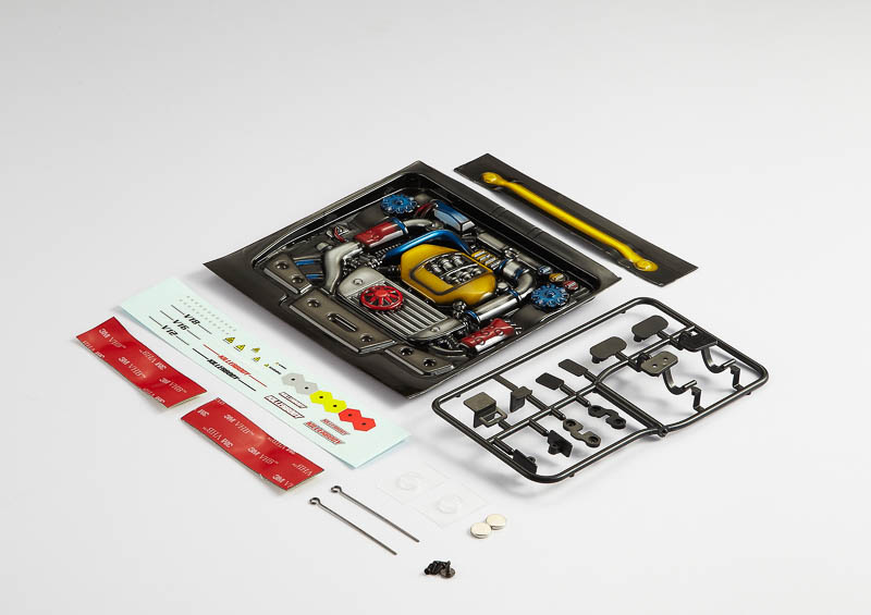 KB48497 Motor Attrappe aus Lexan Type-F lackiert