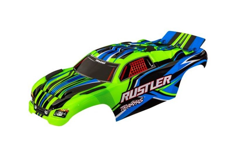 Traxxas Karosserie Rustler grün clipless  3734-GRN