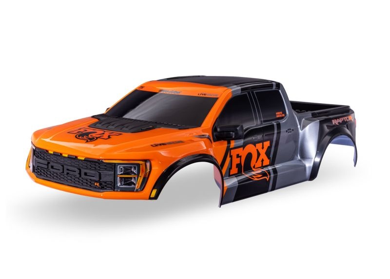 Traxxas Ford Raptor R 4X4 Orange Fox Karo inkl Anbauteile (Clipless) 10112-ORNG