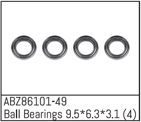 Absima Ball Bearings 9.5*6.3*3.1 - Mini AMT (4) Z86101-49
