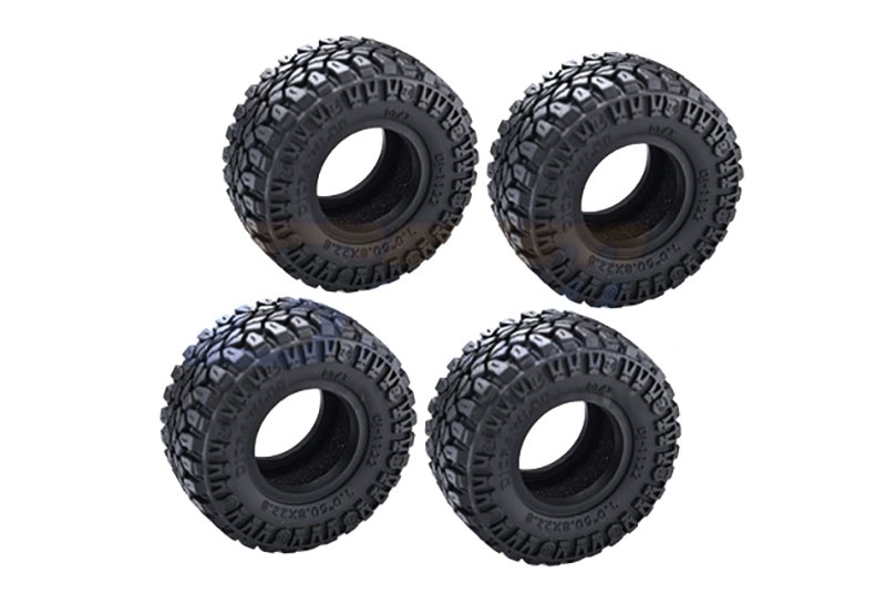 GPM Grip-Reifen 1.0 mit Einlagen 50,8x22,8mm Traxxas-4M, SCX24