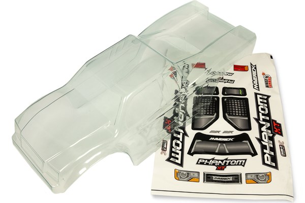 MAVERICK CLEAR LEXAN PHANTOM TRUCK BODY - W/ DECAL SHEET 150047