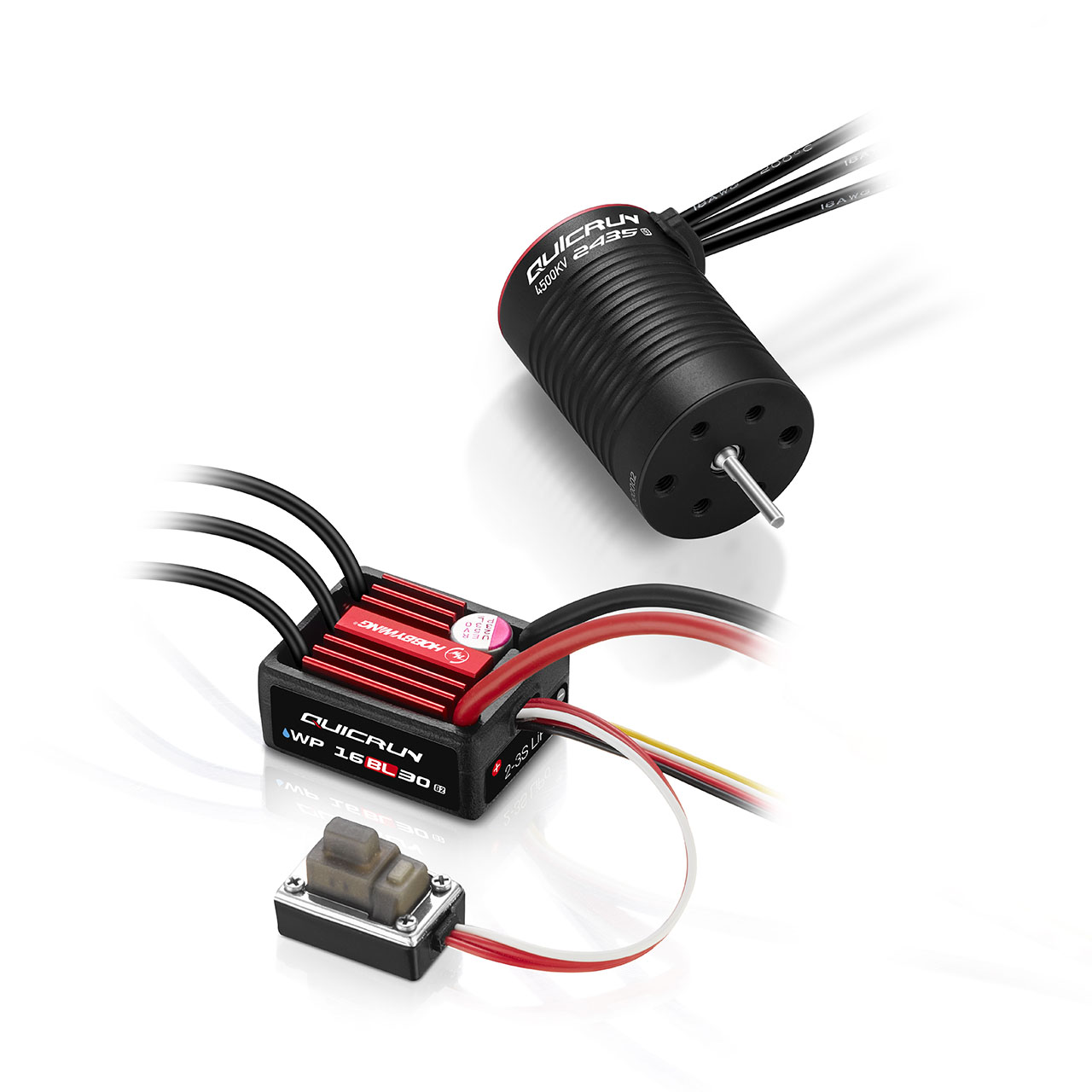Hobbywing Combo WP16BL30 G2 mit 2435SL-4500kV-G2 Sensorless 38030002