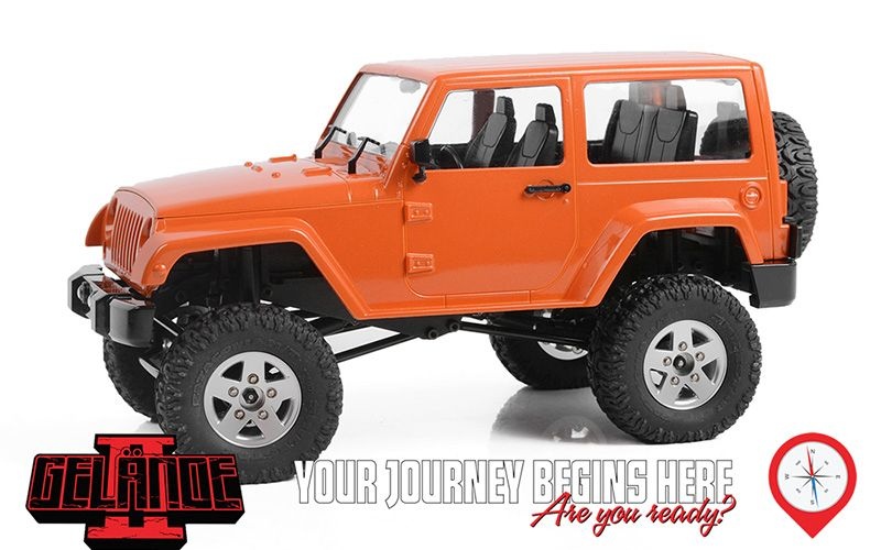 RC4WD 1/18 Gelande II RTR w/ Black Rock Body Set (Orange) Z-RTR0048