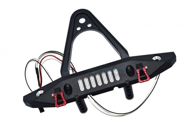 GPM Aluminium Bumper vorne mit D-Rings schwarz GPM AXIAL SCX6 JEEP JLU WRANGLER SCX6330FABK
