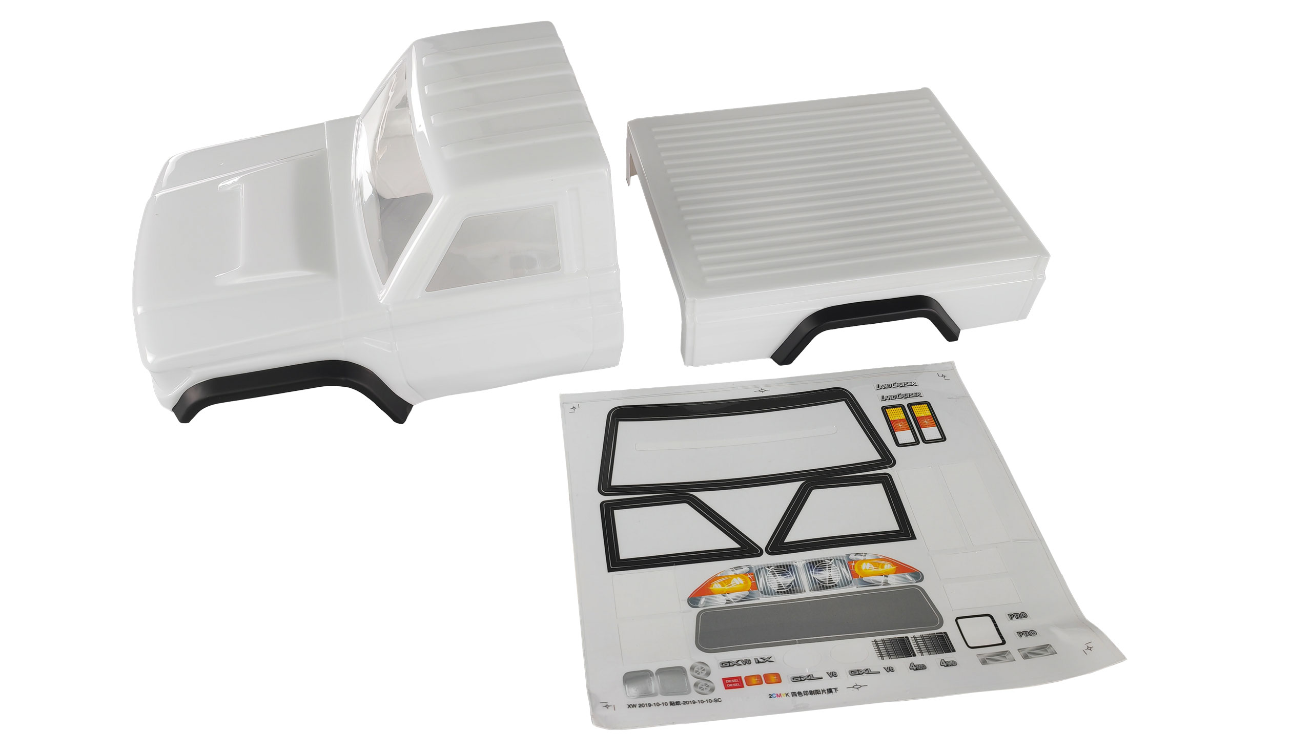 Amewi Pick-Up Crawler Karosserie 1:10 Polycarbonat weiß 17223144A