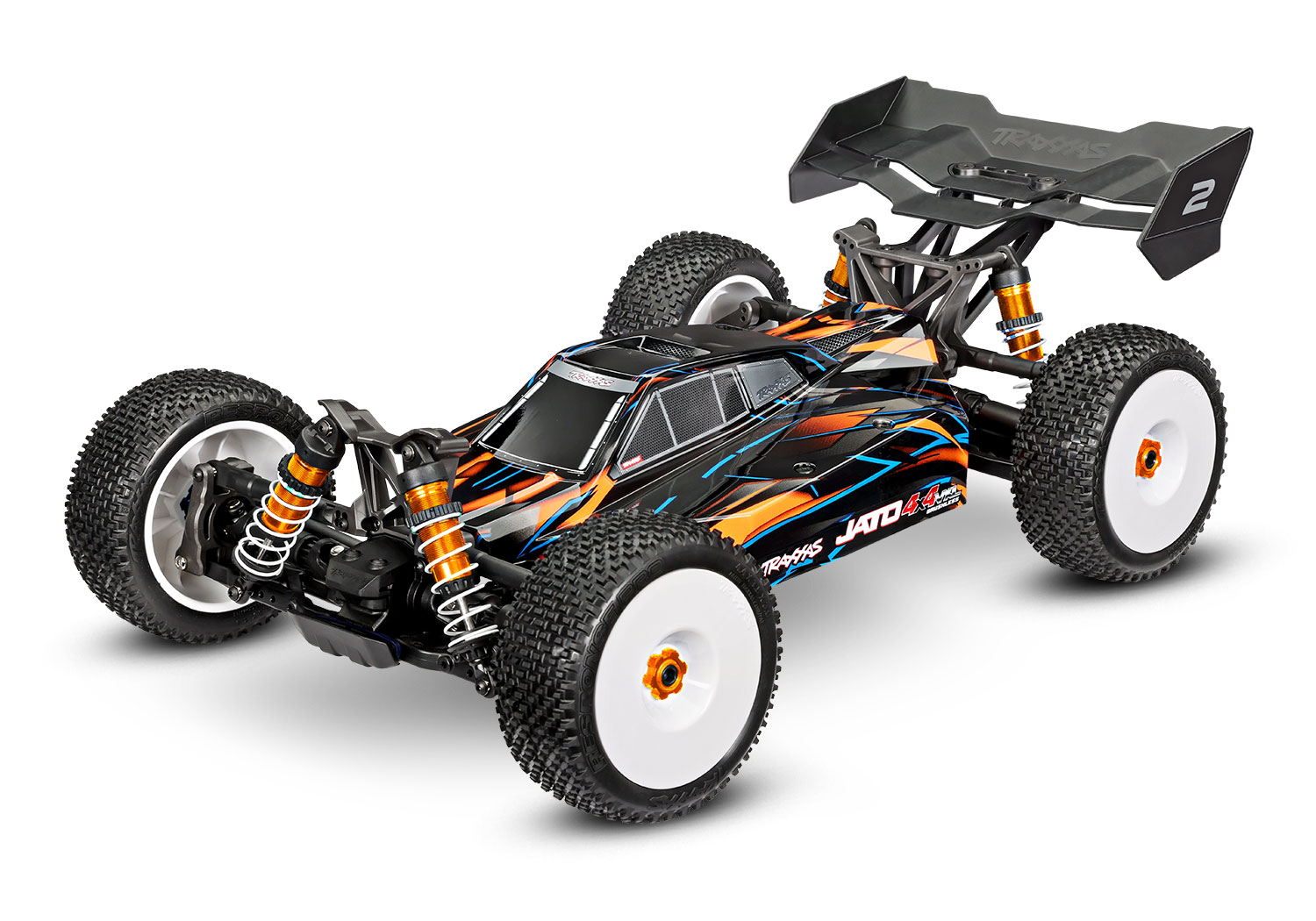 Traxxas JATO 4x4 VXL 4S Brushless Buggy orange HD-Teile RTR 90386-4 - Abbildung 1