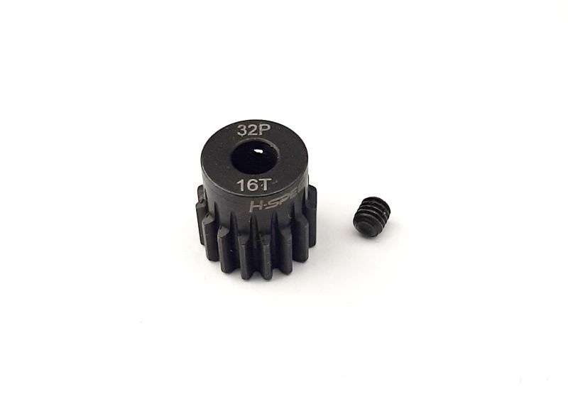 H-SPEED Ritzel 16 Zähne 32dp, 5mm Stahl (M0.8) HSPX216
