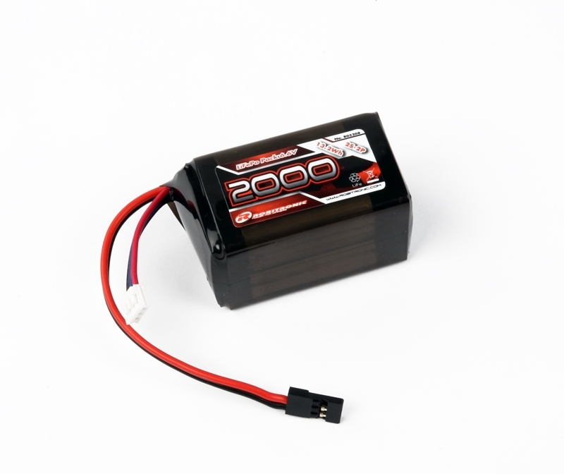 R05208 LiFe Akku 2000mAh 2S 2/3A Hump Size Empfängerpack (EH) - Abbildung 1