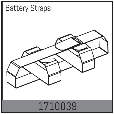 Absima Batteriehalter Klettband 1710039