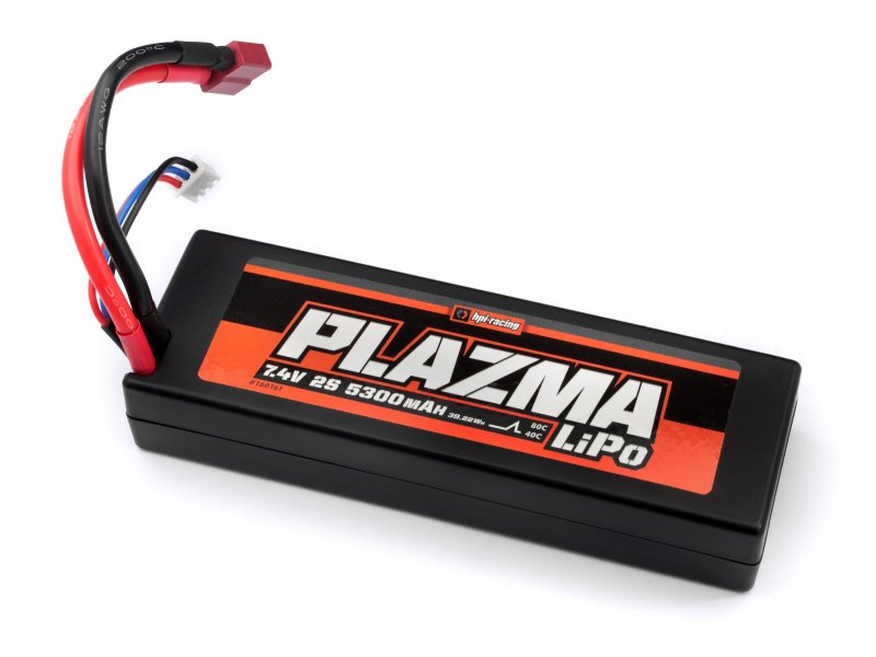 HPI Plazma 7.4V 5300mAh 40C Lipo Akku Pack (Hardcase) 160161