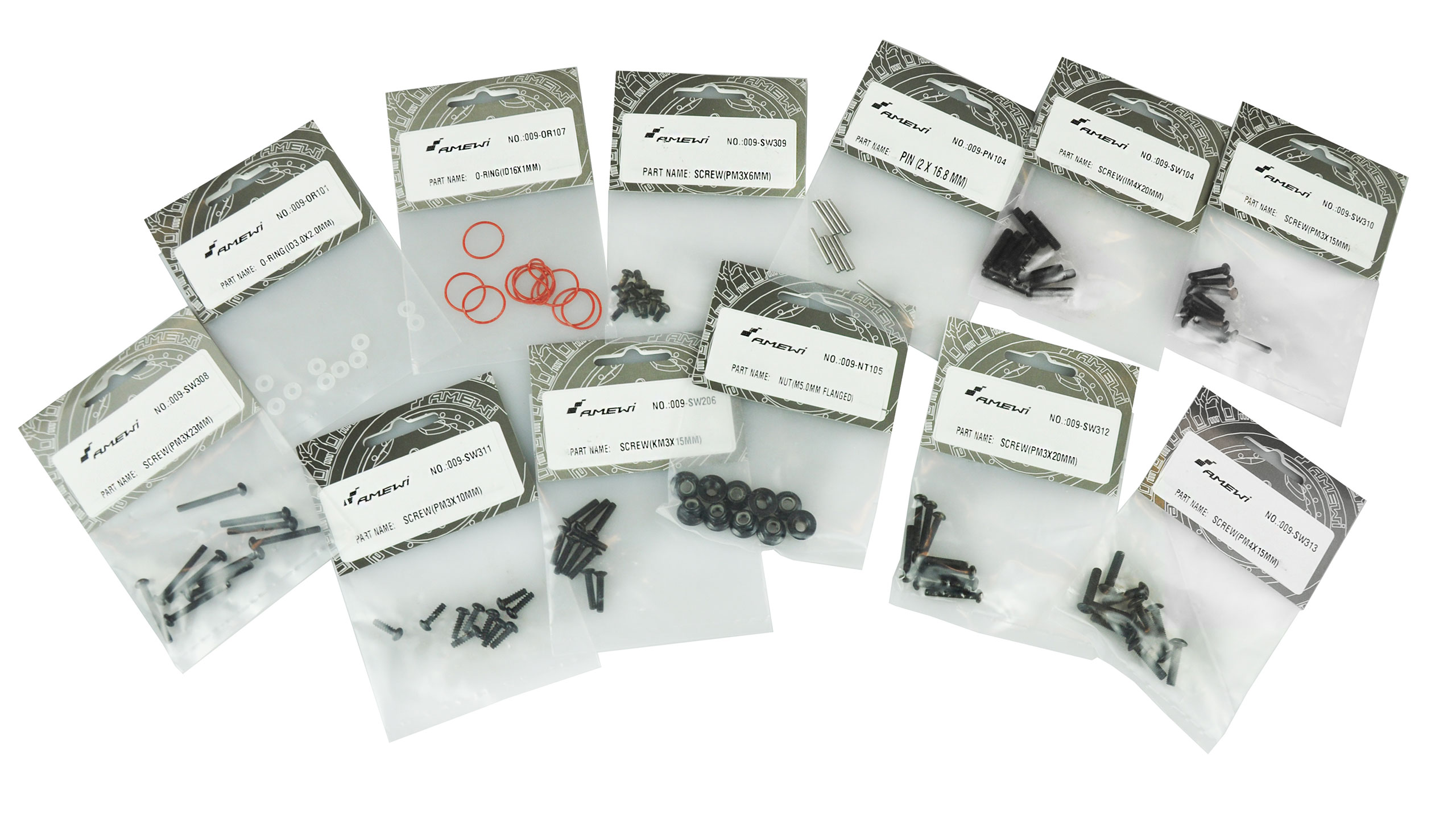 Amewi Screw & PIN & O-RING Set AM10T ET9999 ET9999