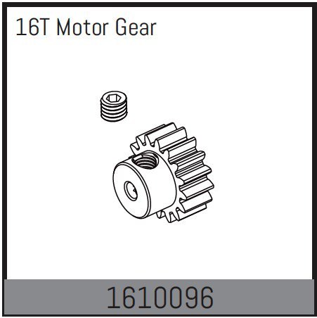 Absima Pinion 16T for 380 Motor 1610096