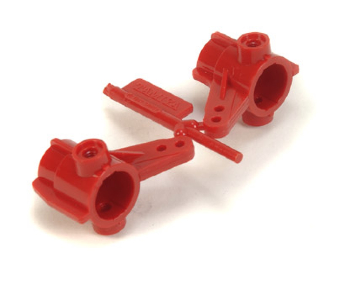 Tamiya 50648 TA-01/DF-01 Achsschenkel (2) vorne rot 300050648